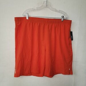 Xersion XXL Mens Ripstop Shorts‎ Zydeco Red Quick-Dri Train Athletic